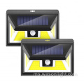 Mod Borong 2 450 Lumens 74*Cob Outdoor Security Solar Suria Wall Wall Mounted LED Light IP65 Waterproof